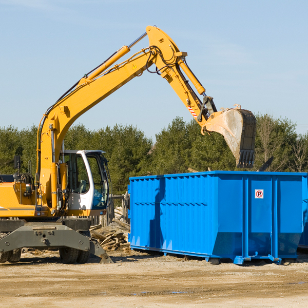 what are the rental fees for a residential dumpster in Livingston